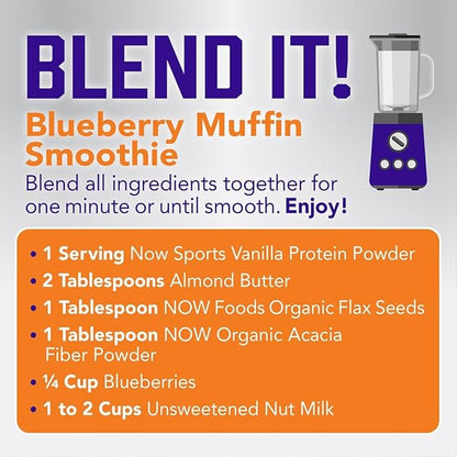 NOW Foods Sports Nutrition, Whey Protein, 26 G With BCAAs, Creamy Vanilla Powder, 10-Pound