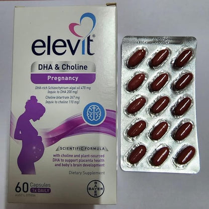 Elevit DHA + Choline Prenatal Oil Pregnancy 60 Capsules