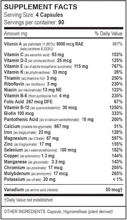 Bariatric Multivitamins, Multi-Standard Formula – 360 Count