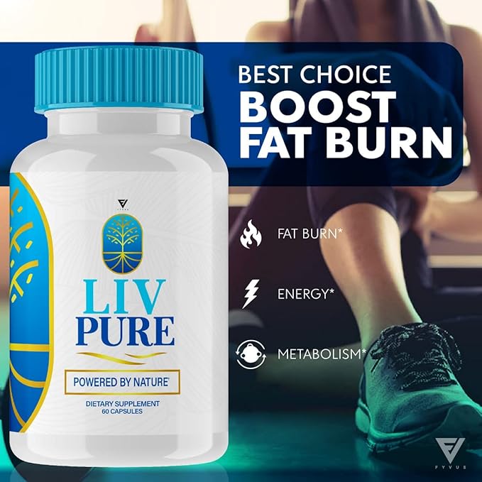 Fyvus (3 Pack) Liv Pure Capsules Liver Detox Weight Loss Pills, LivPure Supplement - Live Cleanse Product Supplements, LivePure Diet Hydration Reviews Pur Health Support (180 Capsules)