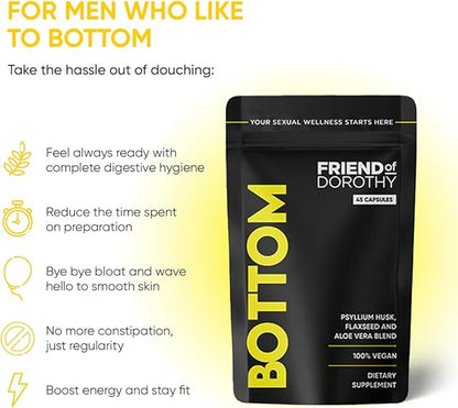 Fiber Supplement for Effortless Prep Time - Helps Promote Digestive Regularity - Psyllium Husk Based - 45 Vegan Capsules