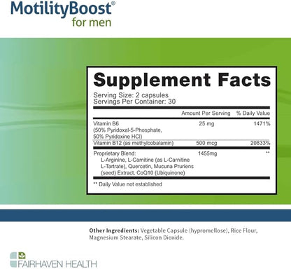 Fairhaven Health FertilAid for Men, MotilityBoost, and Countboost Combo | Fertility Supplements for Men | Male Fertility Supplement with Conception Vitamin and Fertility Support Prenatal Formula