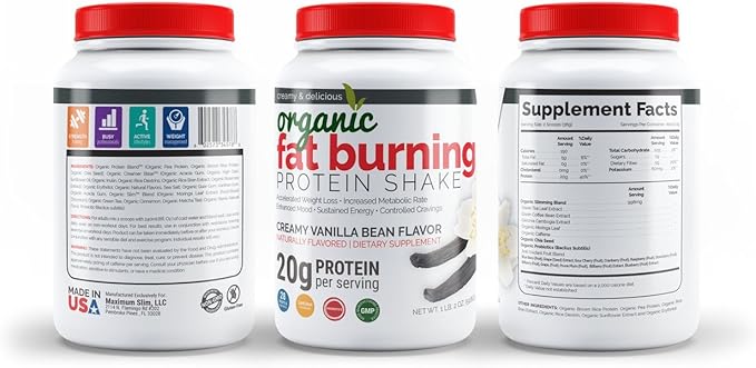 Maximum Slim Organic Fat Burning Protein Shake