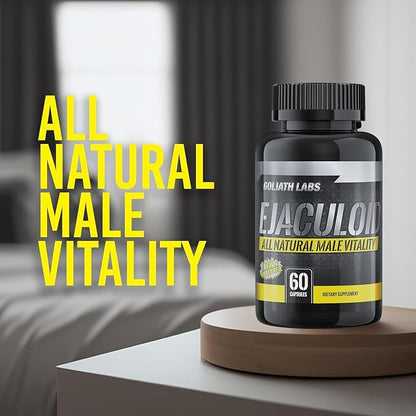 Goliath Labs Men's Booster Capsules [60 Veg Capsules/Bottle] Natural Strength Gainer Pills for Enhancing Male Energy - Supports Longevity, More Volume - Multivitamin Health Supplements