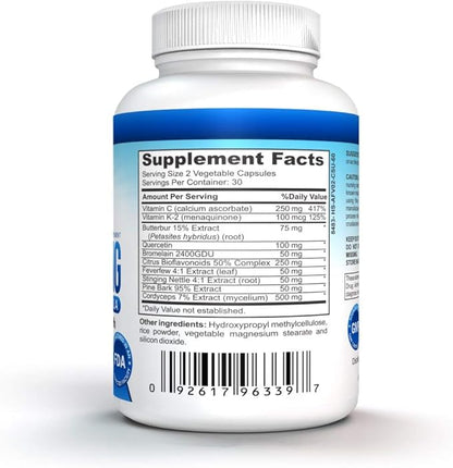 White Lung by NutraPro - Lung Cleanse And Detox.Support Lung Health. Supports Respiratory Health. 60 Capsule - Made in GMP Certified Facility.