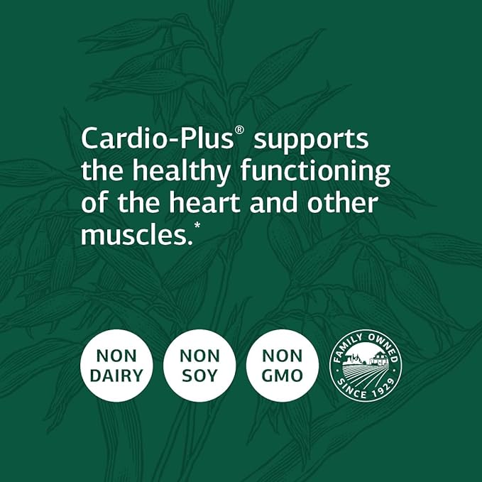 Standard Process Cardio-Plus - Antioxidant Support - Heart Health Supplement - Circulation & Blood Flow Supplement with Vitamin B6, Niacin & Riboflavin - Energy Metabolism Supplement - 90 Tablets