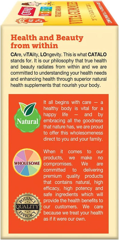 CATALO Children's Vita Gummy Bears - Multivitamins & Minerals, 60 Vegetarian Gummies, Mixed Fruit Flavor, Supports Healthy Growth