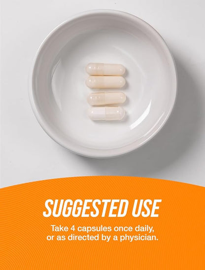 BulkSupplements.com MSM Capsules - Methylsulfonylmethane, MSM Supplement Capsules, MSM 3000mg - Joint Supplements, Gluten Free, 4 Capsules per Serving, 240 Capsules (Pack of 1)