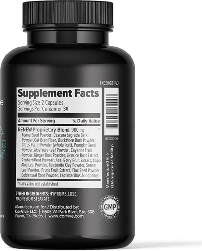 Renew Cleanse Supplement- 30 Servings (60 Capsules) (60 Capsules, Unflavored)