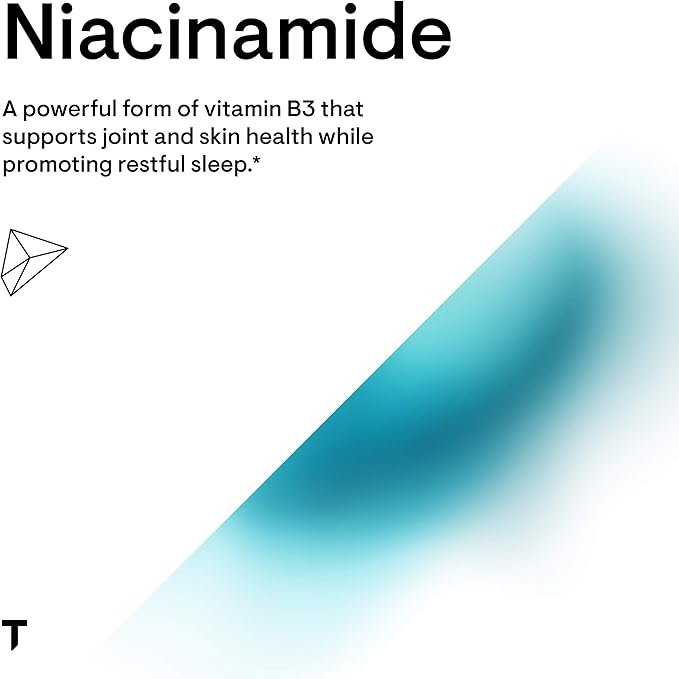 THORNE Niacinamide - 500mg Niacin - Non-Flushing Form of Vitamin B3 - Support Joint Health, Skin Health & Restful Sleep - Gluten-Free - 180 Capsules