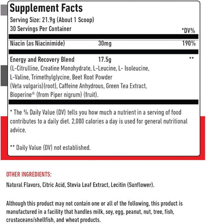 Preworkout Women Fat Burn Caffeine Powder BCAA Energy Creatine Powder Pre Workout Women Pre Workout for Men | Increased Endurance & Focus (Cherry Pineapple)