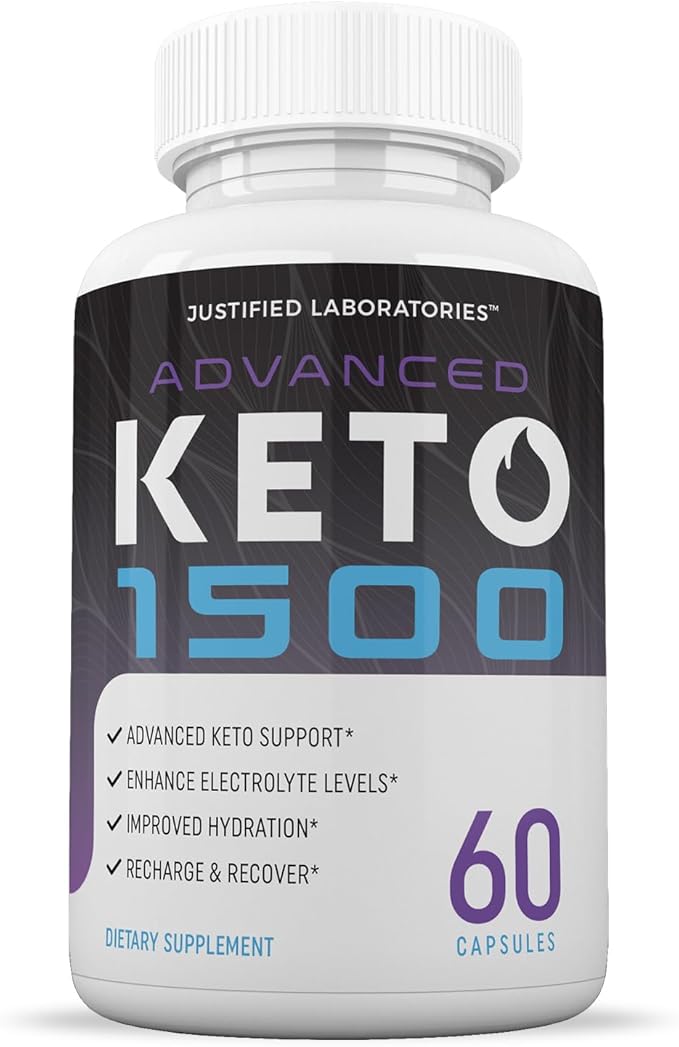 (3 Pack) Advanced Keto 1500 Keto Pills 1275MG New & Improved Formula Contains Apple Cider Vinegar Extra Virgin Olive Oil Powder Green Tea Leaf 180 Capsules