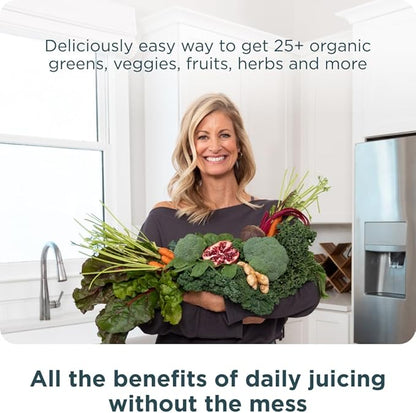 Ancient Nutrition Organic SuperGreens Powder with Probiotics, Organic Greens Flavor Greens, Made from Real Fruits, Vegetables and Herbs, Digestive and Energy Support, 12 Servings, 3.4oz