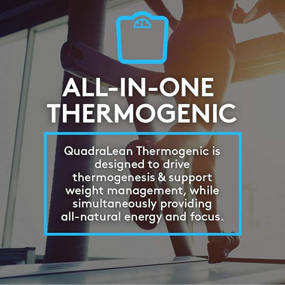 RSP Nutrition QuadraLean Thermogenic Fat Burner for Men & Women, Weight Loss Supplement, Crash-Free Energy, Metabolism Booster & Appetite Suppressant, Diet Pills, 60 Serv (Packaging May Vary)