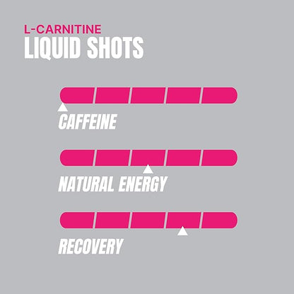 PROSUPPS L-Carnitine Stimulant Free Liquid Shots for Men & Women - Workout Drink for Performance & Muscle Recovery - Clean Energy, No Sugar, No Carbs (31 Servings, 3000 Dragon Fruit)
