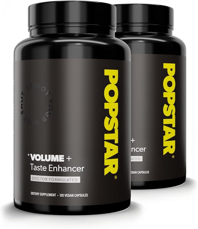 POPSTAR Labs Semen Volume Booster - Men's Semen Health & Fertility Supplement - Doctor Formulated to Increase Load Volume - Made in USA - Non-GMO, Organic, Vegan - 240 Capsules - (2 Month Supply)