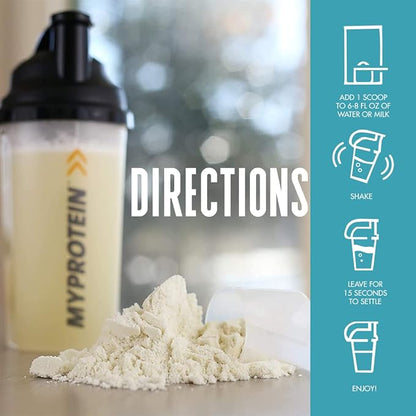 Myprotein Impact Whey Protein Isolate, 5.5 Lbs (81 Servings) Unflavored, 25g Protein, 3.5g Glutamine & 6g BCAA Per Serving