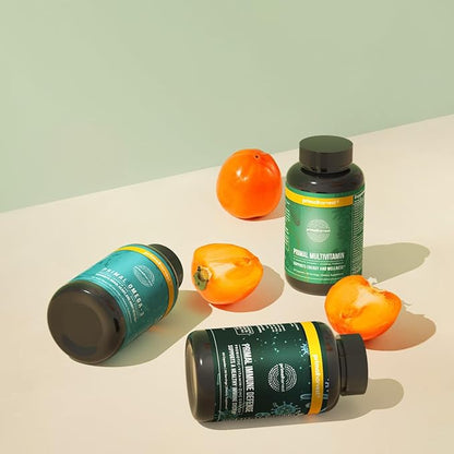 Primal Harvest Primal Immune Defense 10-in-1 Immune Defense Supplement: with 7 Billion CFU Probiotics, Zinc, Vitamins C, B6, D3, K2 - Immune Boosters for Adults 60 Capsules (1 Pack)