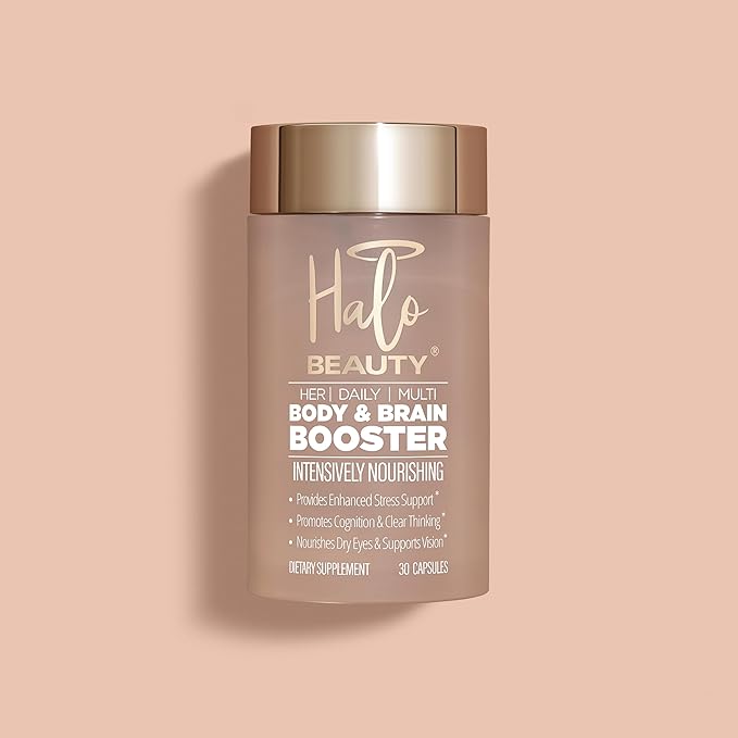 Her Daily Multi Body & Brain Booster – Multivitamin for Energy, Mental Clarity & Wellness with B6, D3 & Zinc – Vegan, Soy Free, Sugar Free, 30 Capsules