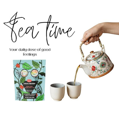 JOULEBODY 5 PM Good Feeling Organic Tulsi Tea | Post Workout Immunity Boost | 10 Count