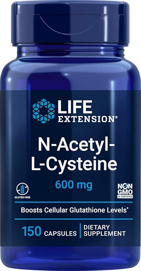 Life Extension N-Acetyl-L-Cysteine (NAC) 600mg, 150 Capsules
