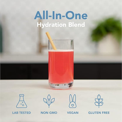 Hydration | Sugar Free Active Muscle Recovery Mix for Men & Women — Vitamin C, Zinc, Magnesium & BCAA Amino Acids | Maximize Workout Hydration with Premium Electrolytes — 20 Servings