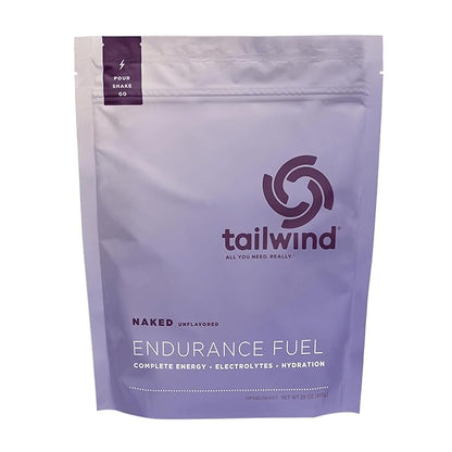 Tailwind Nutrition Endurance Fuel, Sports Drink Powder Mix with Electrolytes, Non-GMO, Free of Soy, Dairy, and Gluten, Vegan, Naked Unflavored, 30 Servings