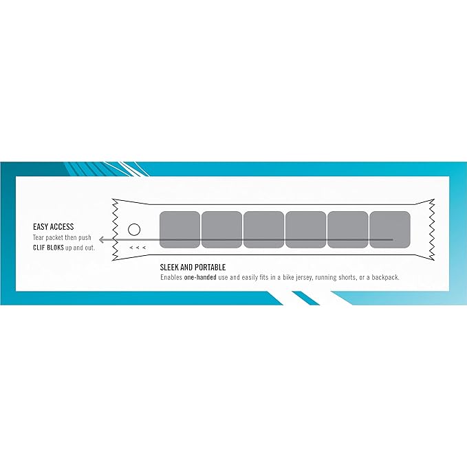 CLIF BLOKS - Tropical Punch Flavor with Caffeine - Energy Chews - Non-GMO - Plant Based - Fast Fuel for Cycling and Running - Quick Carbohydrates and Electrolytes - 2.12 oz. (18 Count)