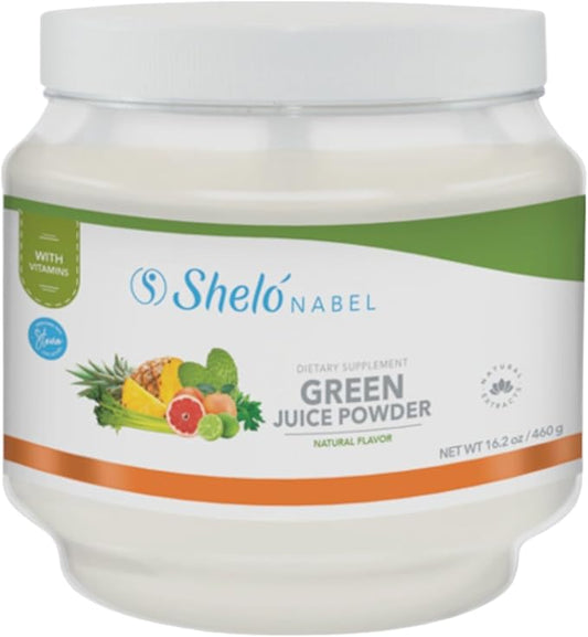 Green Juice Powder Cleanse & Micronutrients Immune Support, Shelo Nabel 16.2 oz