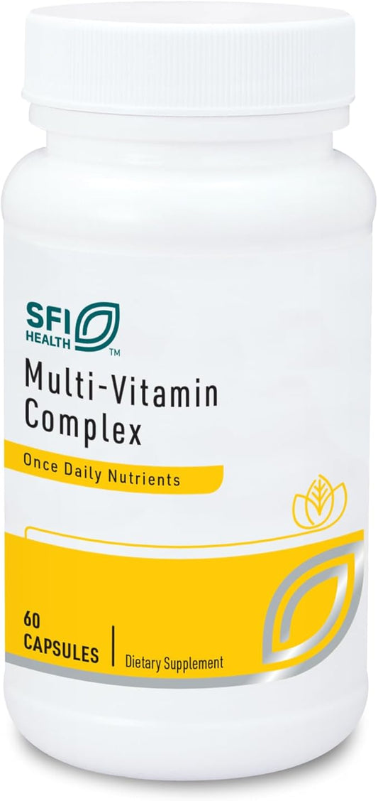 Klaire Labs Multi-Vitamin Complex - Once-Daily Mineral-Free Multivitamin with Metafolin Folate, Vitamin B6 & B12 (60 Capsules)