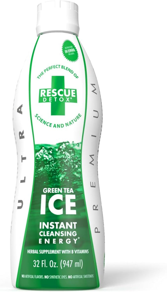 Rescue Detox ICE - Green Tea Flavor - 32oz | Works in 90 Minutes