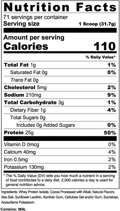 REDCON1 Isotope 100% Whey Isolate, Peanut Butter Chocolate - Keto Friendly Whey Protein Powder - Low Carb + Zero Sugar Whey Protein Isolate - Keto Protein Powder (71 Servings)