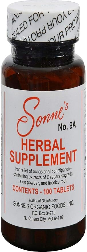 Sonne's No. 9A Herbal Supplement, 100 Count