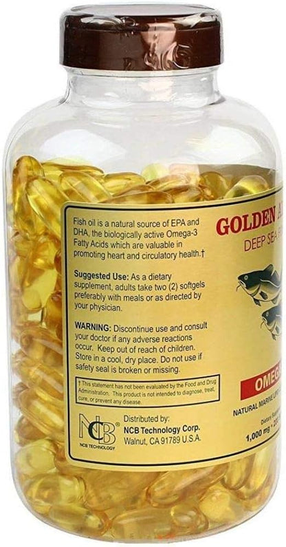 Omega 3 Alaska Deep Sea Fish Oil 1000mg 200 Softgels