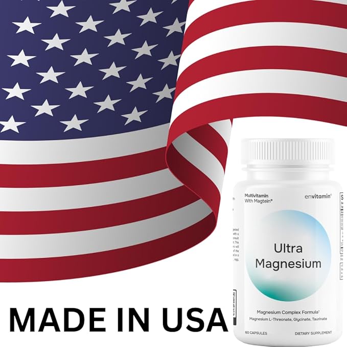 Ultra Magnesium Glycinate, L-Threonate & Taurinate - Multivitamin & Multimineral Complex