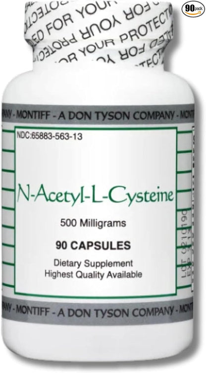 MindEyes N-Acetyl-L-Cysteine NAC 500mg Supplement (90 Capsules)