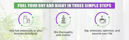 Mushroomtropics Matcha Mush Delight Mushroom Coffee Alternative, 2,800mg Adaptogenic Mushroom Blend and Fiber per Serving. for Better Energy, Bloating Relief, Mental Clarity and Immunity 30 Servings