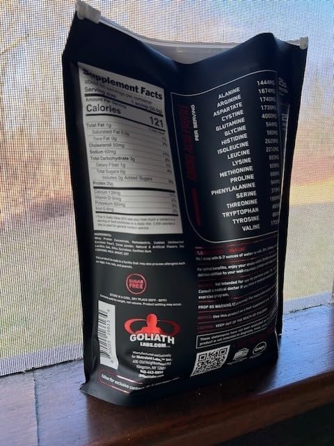 Goliath Labs 100% Whey Protein Powder Isolate/Blend | Fast-Absorbing Workout Supplements for Men and Women | 25g of Pure Protein and 5.5g of BCAAs | 5 lbs, 68 Servings (5 LB, Cookies n Cream)