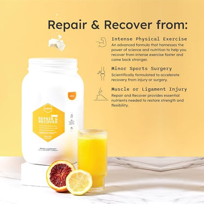 MEND Repair & Recover Citrus Protein Powder - Support Healing for Bones, Wounds, and Tissues