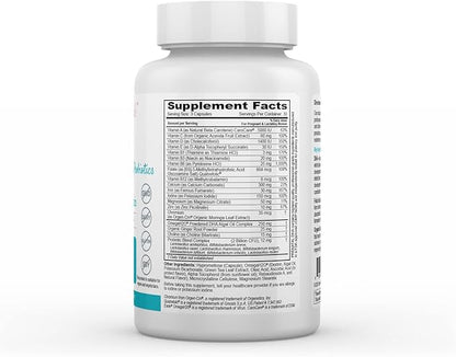 Greens First Female Prenatal Vitamin with Vegan DHA - Pregnancy Multivitamin Supplement - Supports Healthy Fetal Development - Natural Ingredients - with Ginger - 90 Capsules