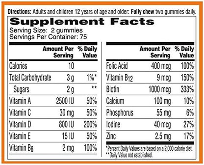 One A Day Women’s Multivitamin, Supplement with Vitamins A, C, E, B1, B2, B6, B12, Biotin, Calcium and Vitamin D, 150 count