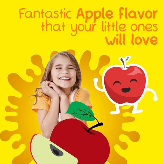 Chewable Magnesium for Kids, Relaxation and Calm Formula, Glycinate, Citrate, Taurate, Vitamin B6, D, C, Natural Apple Flavor, Sugar Free, Gluten Free, Non-GMO, 60 Chewable Tablets