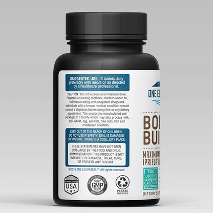 Comprehensive Bone Builder Calcium Supplement. Formulated with Highest Grade Calcium -Carbonate/Hydroxyapatite/Citrate, Magnesium, Zinc, D3. Works in Sync for Optimum Bone Health and Bone Strength.