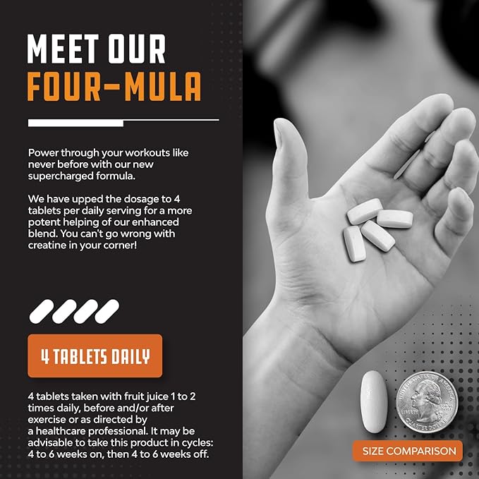 High Strength Tri Phase Creatine Pills - Muscle Mass Gainer and Muscle Recovery Creatine HCL Pyruvate and Creatine Monohydrate Pills-Optimal Muscle Builder Creatine Supplement for Men and Women-240ct