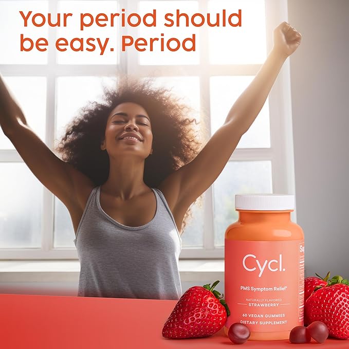 PMS Support Supplement for Women - 60 Gummies for PMS Support - Mood Support Supplement - PMS Gummies for Women - Women Hormone Balance Supplements - Menstrual Pain Relief