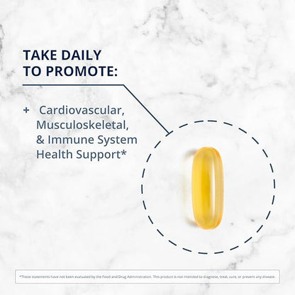 Metagenics OmegaGenics Fish Oil EPA-DHA 1000 - Omega-3 Fish Oil Supplement - for Heart Health, Musculoskeletal Health & Immune System Health* - with DHA & EPA - 120 Softgels