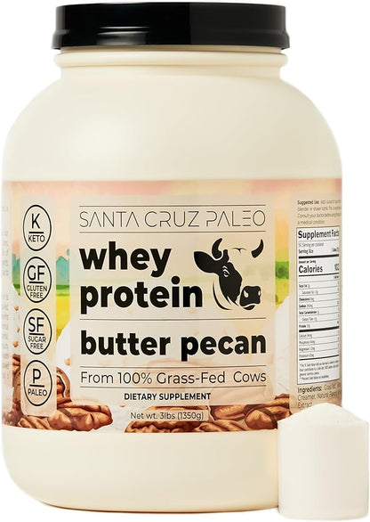 Santa Cruz Paleo Whey Protein Tub (Butter Pecan)