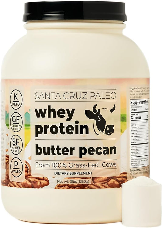 Santa Cruz Paleo Whey Protein Tub (Butter Pecan)