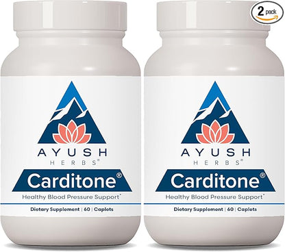 Ayush Herbs - Carditone caplets, 60 Count (Pack of 2)