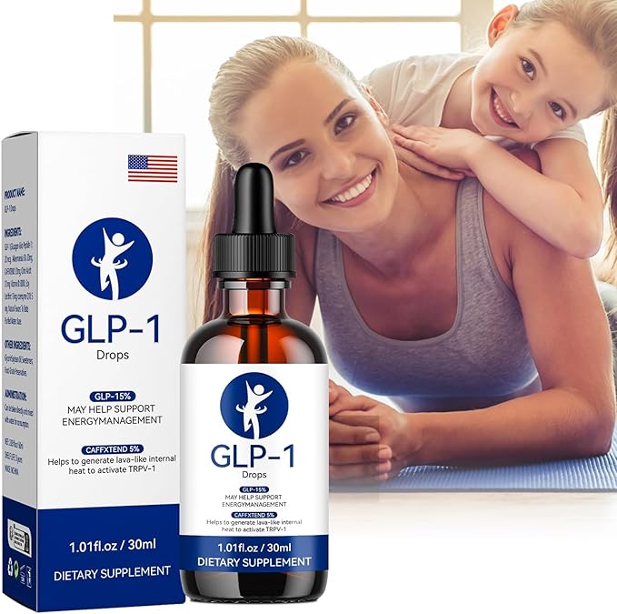 GLP-1 Drops, GLP-1 Supplement Drops for Men and Women ((1 Pack, 1.01 Fl Oz))